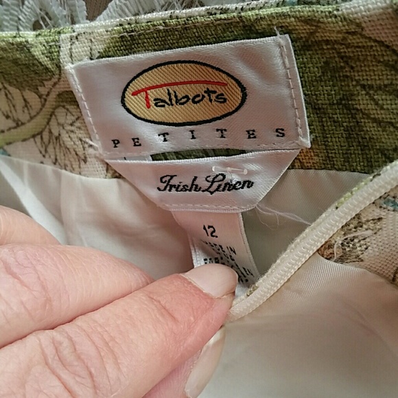 Talbots 100% linen skirt - Picture 3 of 4